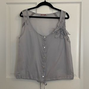 Prada pale blue cotton blouse